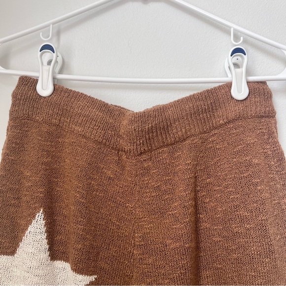 Promesa Pant and Top Set with Stars Brown Mocha Color Wide Leg Size Large - Picture 13 of 16